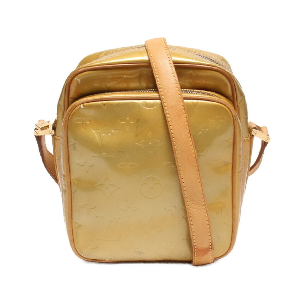 Louis Vuitton Shoulder Bag Crossbody Worcester Monogram Vernis Yellow